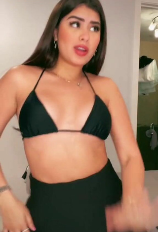 2. Sweetie Nicole García in Black Bikini Top