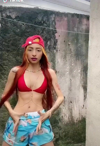 2. Sultry Ruivinha de Marte in Red Bikini Top