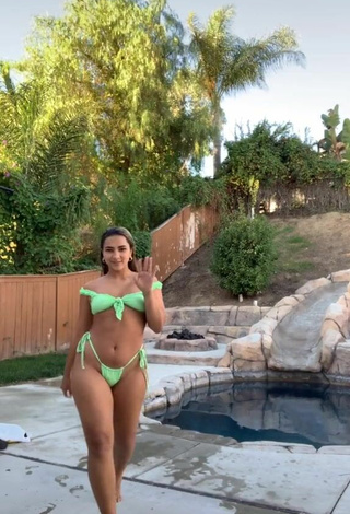 2. Hottest Sienna Mae Gomez in Green Bikini