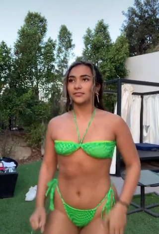 5. Sienna Mae Gomez Looks Magnetic in Green Bikini