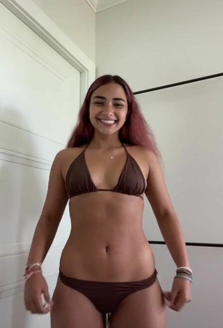 5. Titillating Sienna Mae Gomez in Brown Bikini