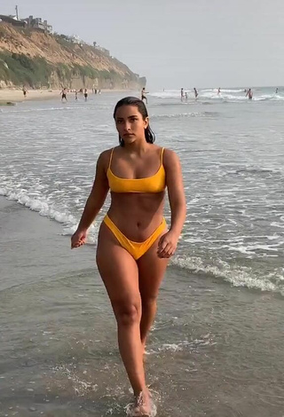 5. Luscious Sienna Mae Gomez in Orange Bikini