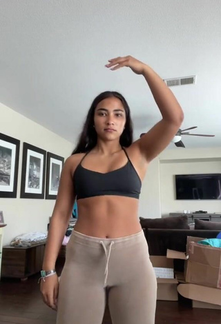 6. Sexy Sienna Mae Gomez in Black Sport Bra