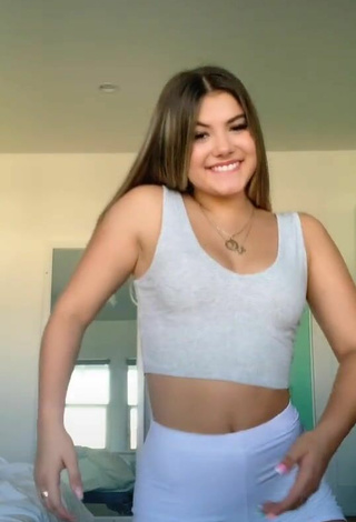 2. Sultry Sarah-Jade Bleau in Crop Top