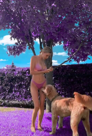 4. Sexy Ashley Matheson in Pink Bikini