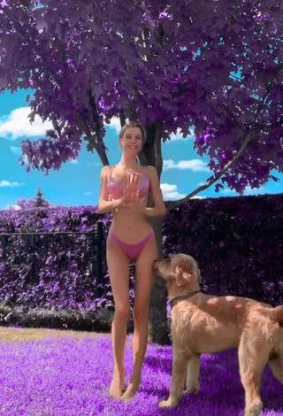 6. Sexy Ashley Matheson in Pink Bikini