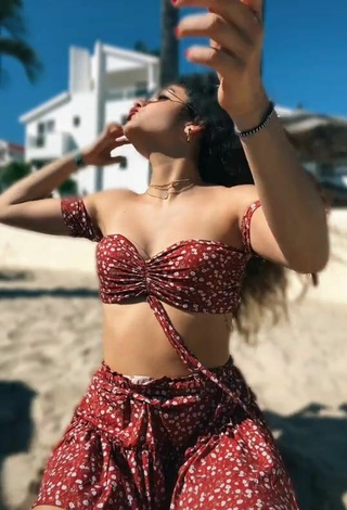 Sexy Sofia Mata in Crop Top at the Beach