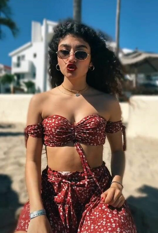 2. Sexy Sofia Mata in Crop Top at the Beach