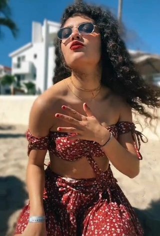 5. Sexy Sofia Mata in Crop Top at the Beach