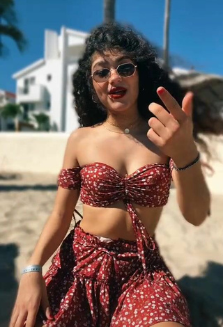 6. Sexy Sofia Mata in Crop Top at the Beach