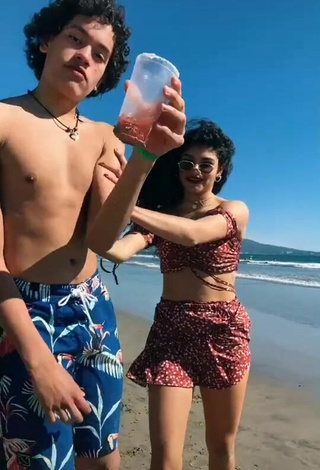 3. Hot Sofia Mata in Crop Top at the Beach