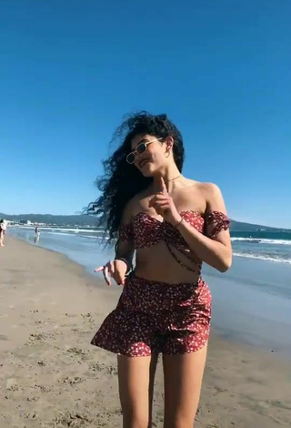 4. Hot Sofia Mata in Crop Top at the Beach