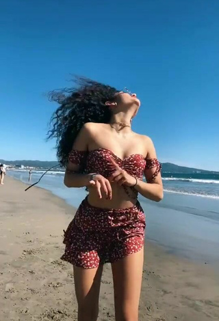 Hot Sofia Mata in Crop Top at the Beach