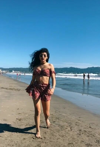 1. Sultry Sofia Mata in Crop Top at the Beach