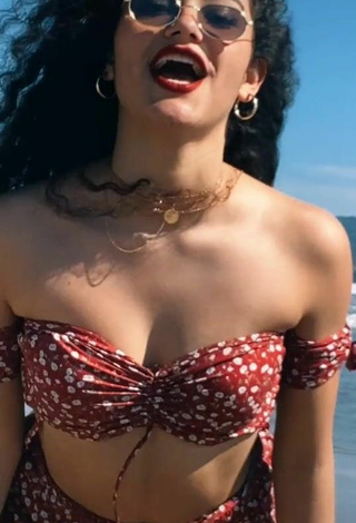 Sultry Sofia Mata in Crop Top at the Beach