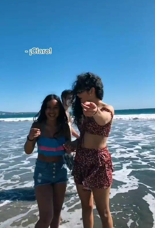 3. Luscious Sofia Mata in Crop Top at the Beach