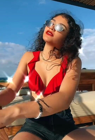 5. Sweetie Sofia Mata in Red Bikini Top