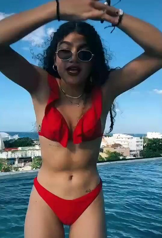 4. Seductive Sofia Mata in Red Bikini