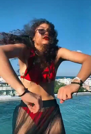 1. Pretty Sofia Mata in Red Bikini