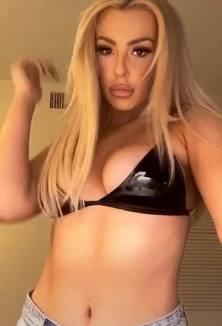 6. Hot Tana Mongeau in Black Bra