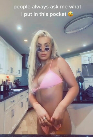 3. Sexy Tana Mongeau in Pink Bikini