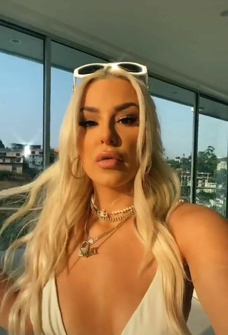 6. Sexy Tana Mongeau in White Bikini Top