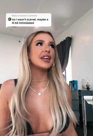 2. Beautiful Tana Mongeau in Sexy Black Bikini Top