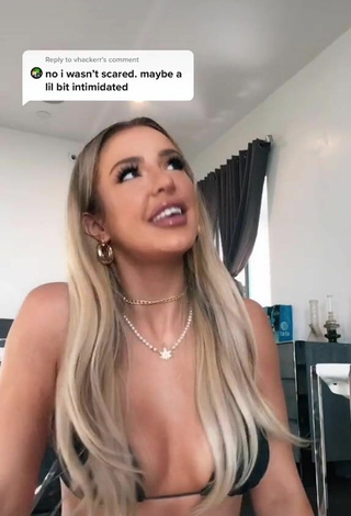 4. Beautiful Tana Mongeau in Sexy Black Bikini Top