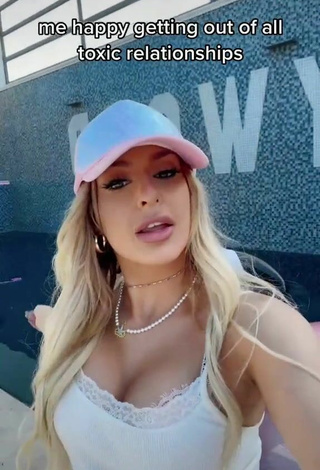 Titillating Tana Mongeau Shows Cleavage