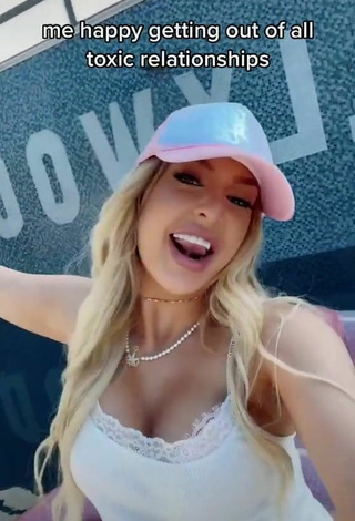 2. Titillating Tana Mongeau Shows Cleavage