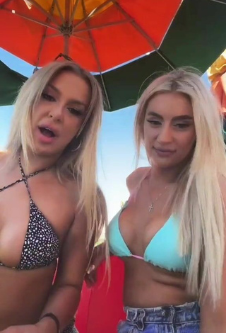 1. Hot Tana Mongeau Shows Cleavage in Bikini Top