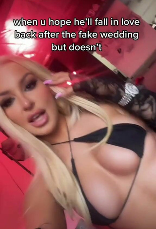 2. Luscious Tana Mongeau in Black Mini Bikini