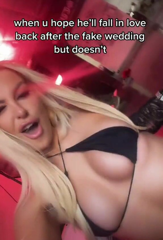 6. Luscious Tana Mongeau in Black Mini Bikini