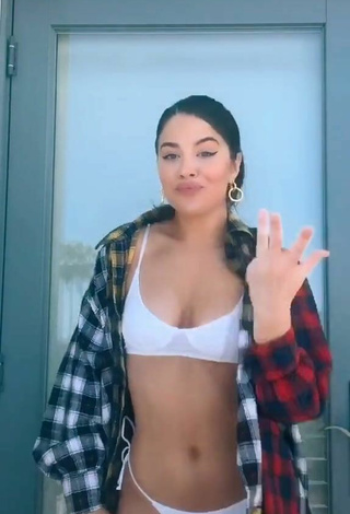 4. Luscious Tessa Brooks in White Bikini and Bouncing Breasts