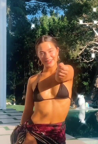 5. Sultry Tessa Brooks in Black Bikini