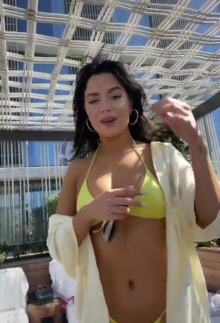 2. Sexy Tessa Brooks in Yellow Bikini