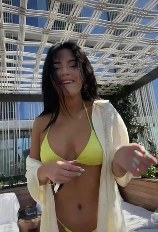 3. Sexy Tessa Brooks in Yellow Bikini