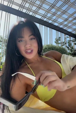 5. Sexy Tessa Brooks in Yellow Bikini