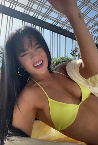 6. Sexy Tessa Brooks in Yellow Bikini