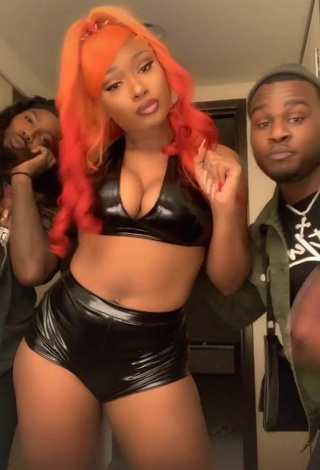 Sultry Megan Thee Stallion Shows Cleavage