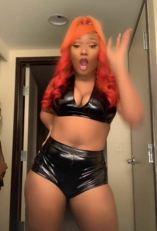 2. Hot Megan Thee Stallion Shows Cleavage