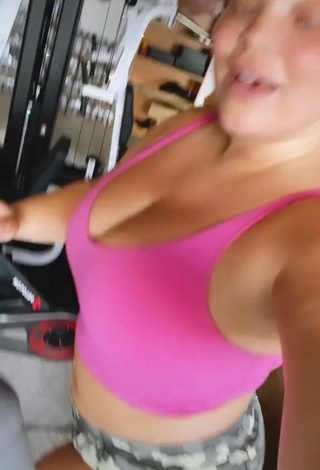 1. Titillating Trisha Paytas Shows Cleavage while doing Sports Exercises