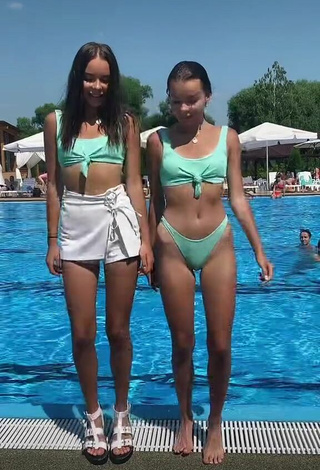 Sultry Katia & Nastia in Bikini at the Pool