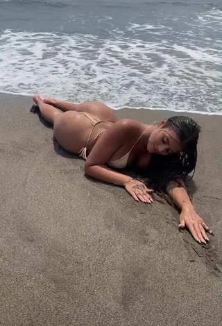 2. Sultry Valeriya Bearwolf in Thong at the Beach