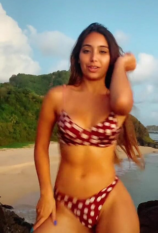 4. Beautiful Vanessa Lopes in Sexy Polka Dot Bikini