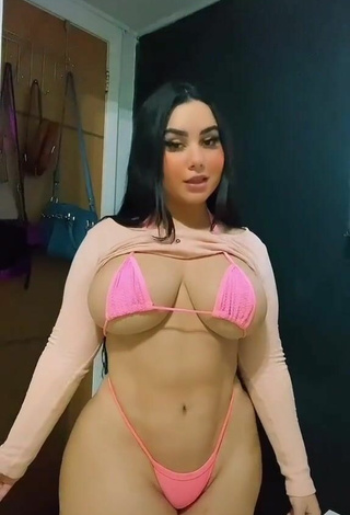 Hottest Victoria Matosa in Pink Bikini (Underboob)