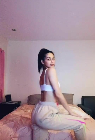 Sultry Zeinab Harake in White Crop Top