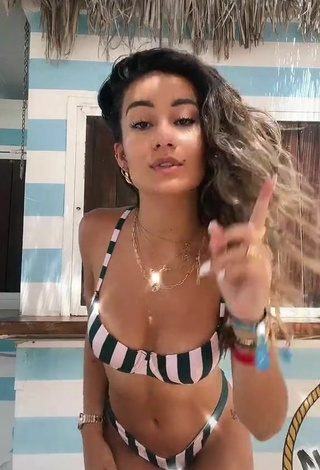 Hottie Marina Riverss in Striped Bikini