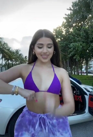 3. Sweetie Amanda Díaz in Violet Bikini Top