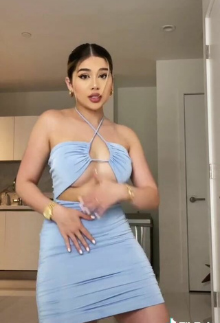 5. Sweetie Amanda Díaz in Blue Dress (Underboob)